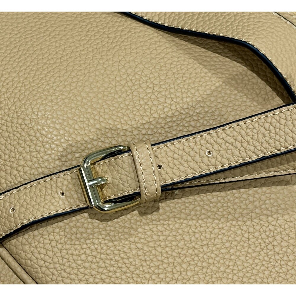 La Terre Golden Tan Vegan Leather Backpack Purse - NWT - Picture 12 of 15